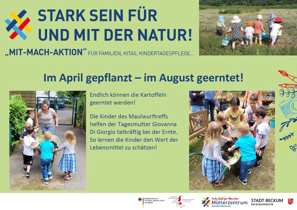 Im April gepflanzt - im August geerntet!