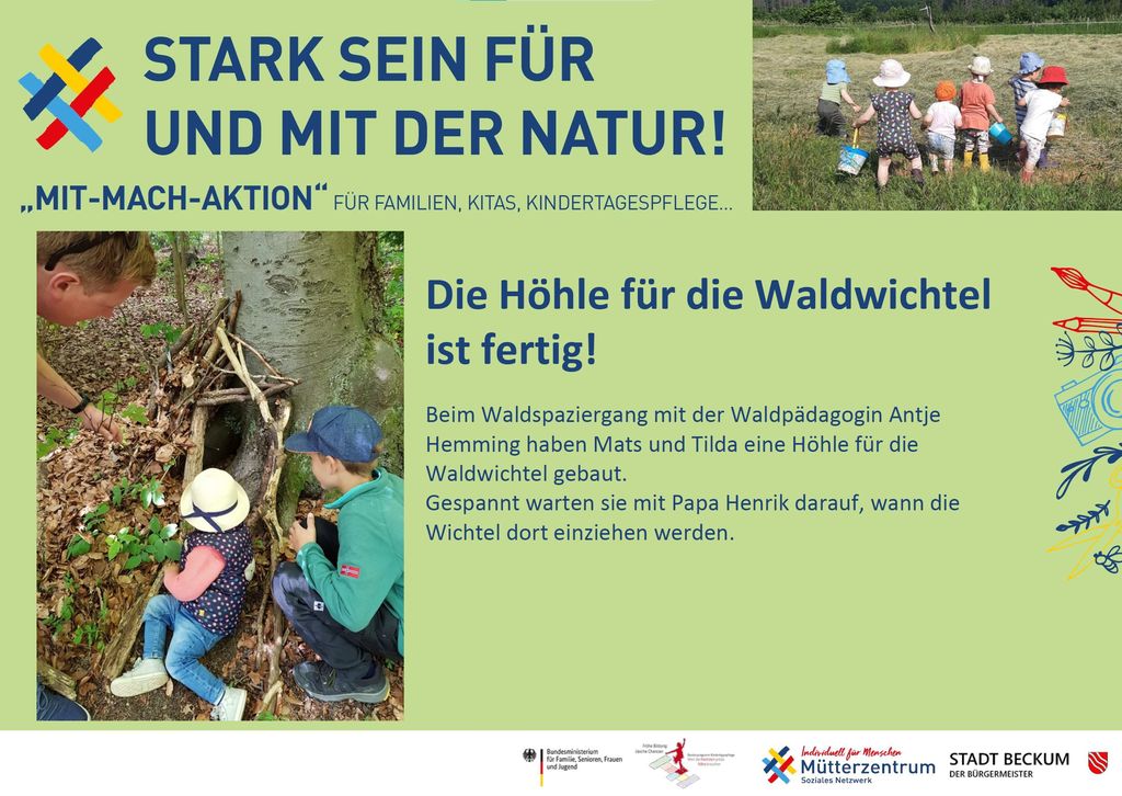 Die Höhle für die Waldwichtel ist fertig!