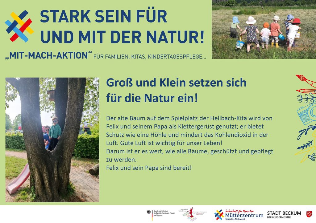 Groß und Klein setzen sich für die Natur ein!